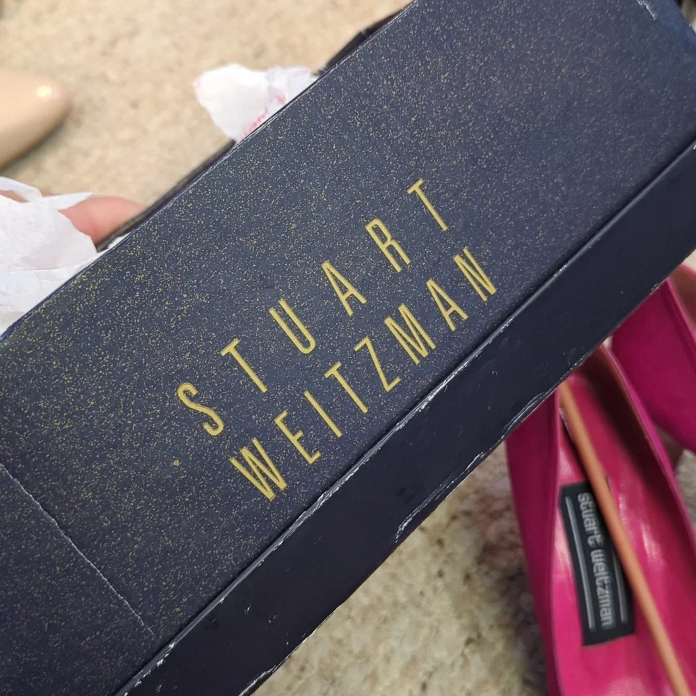 Stuart Weitzman Vintage Women's Size 5.5 Hot Pink Heels with Box